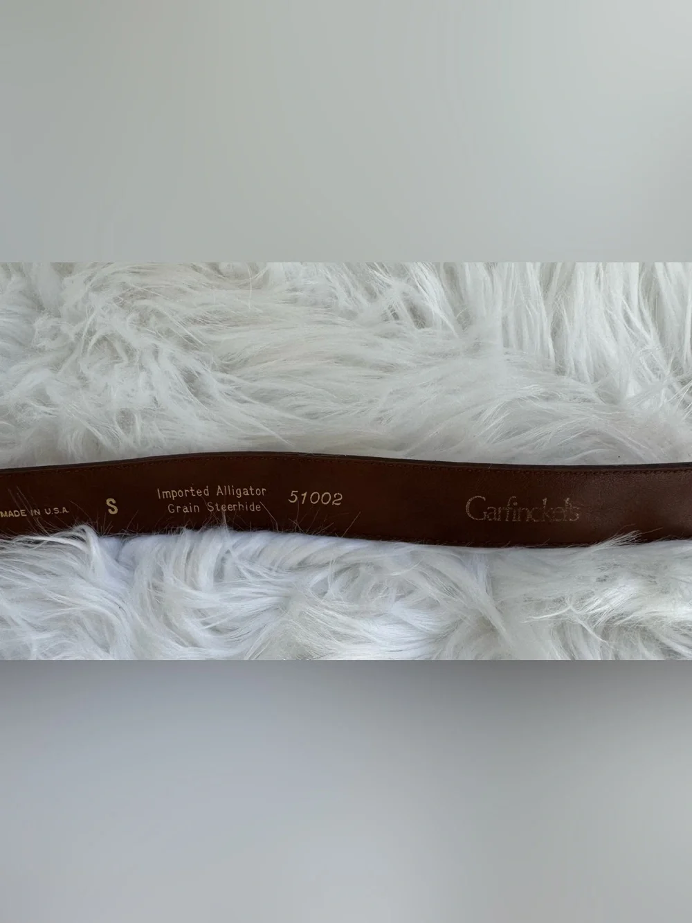 1980’s vintage Alligator Belt with gold buckle